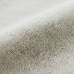亞麻披肩領3/4袖洋裝寬鬆A字（自然米色）OP23。 第8張的照片