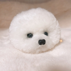 犬ぽんぽん☺︎ビションフリーゼ☺︎手作りマスコット 羊毛