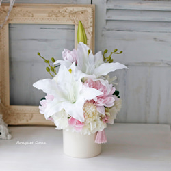 仏花76】お供え花 御供 フラワーアレンジメント 造花 仏壇花 お悔み花