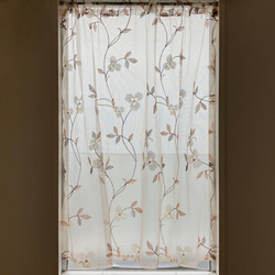 花柄 のれん カフェカーテン ２枚入り かわいい 100cm×100cm 0b8aafe055780849df16f8a97dafab