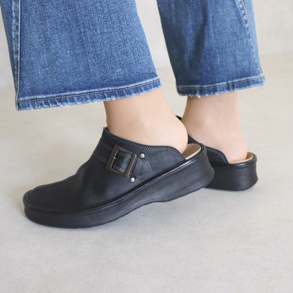 非常適合您的腳！ Sabo (PENUT) 蓬鬆鞋墊鞋，日本製造【5-14天內出貨】 第9張的照片