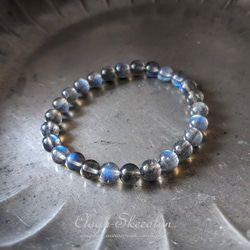 【Labradorite】ラブラドライト｜天然石ブレスレット｜７mm玉サイズ｜曹灰長石｜1点物 10枚目の画像