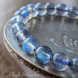 【Labradorite】ラブラドライト｜天然石ブレスレット｜７mm玉サイズ｜曹灰長石｜1点物 9枚目の画像