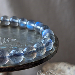 【Labradorite】ラブラドライト｜天然石ブレスレット｜７mm玉サイズ｜曹灰長石｜1点物 11枚目の画像