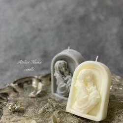 マリア母子像 キャンドル（White） 3枚目の画像