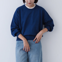 クルーネックニット Little B ブルー(長袖) 9枚目の画像