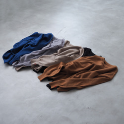 クルーネックニット Little B ブルー(長袖) 12枚目の画像