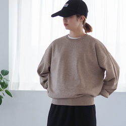 クルーネックニット Little B モカベージュ(長袖) ニット・セーター