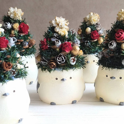 再販×7 ツリーなシマエナガ クリスマスツリー 〈受注制作〉 ドライ