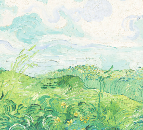 ゴッホ アートポスター グリーン「Green Wheat Fields, Auvers」 インテリアアート 有名絵画 11枚目の画像