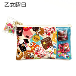 駄菓子屋さんミニポーチ〇１０円チョコ 1枚目の画像
