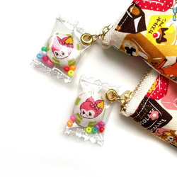駄菓子屋さんミニポーチ〇１０円チョコ 3枚目の画像