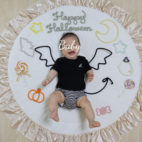 ハロウィン Halloween ベビー キッズ ウールレター momo☆* 雑貨