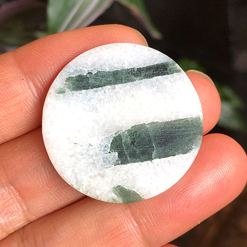 グリーントルマリンインクォーツ 天然石 4387 天然石 Aun planet（発送