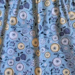 子供用エプロン☆三角巾セット☆ドレスみたいな☆北欧の森【ナチュラル・ピンク・グレー・ブルー】 12枚目の画像