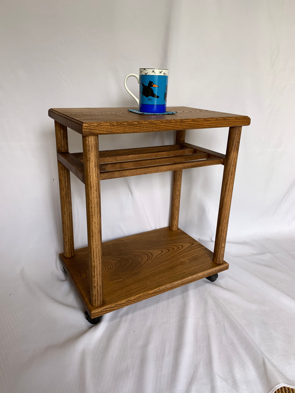 欅材サイドテーブル コーヒーテーブル ナイトテーブル 観葉植物置き台