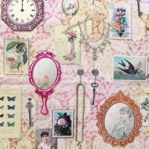 新柄入荷♪『オランダ製 アンティーク調 オックス生地 デジタル  