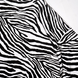 Zebra Pattern Big T-shirts 半袖Ｔシャツ ブラック 黒 ストリート 5枚目の画像