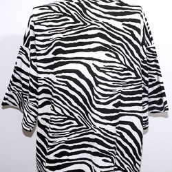 Zebra Pattern Big T-shirts 半袖Ｔシャツ ブラック 黒 ストリート 8枚目の画像