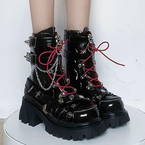 00s CIVARIZE デストロイレザー スタッズ ブーツ kmrii風 Archive Civarize boots kmrii 14th 00s - メルカリ