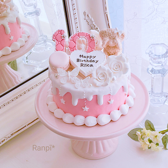 クレイケーキ*クレイクリームケーキ*ドリップ*推しケーキ 1枚目の画像