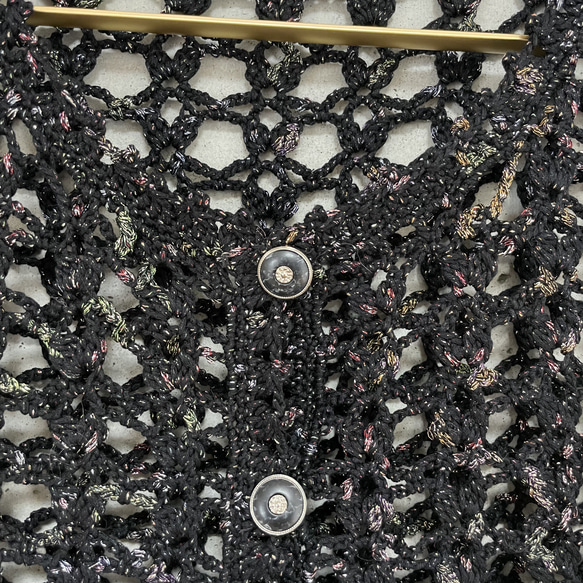 一点物♢ 天然素材　七分袖 カーディガン 5枚目の画像