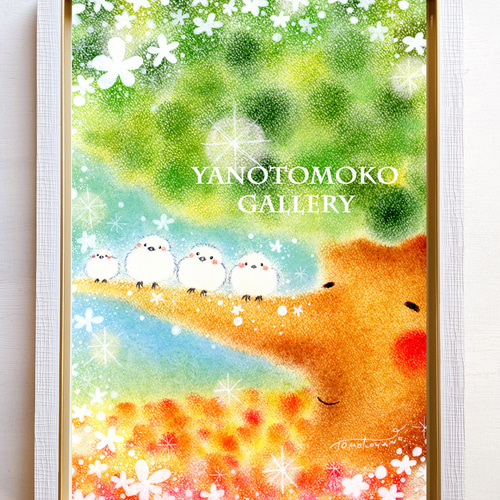 シマエナガ新作早くも入荷【ホスピタルアート展】癒しの絵