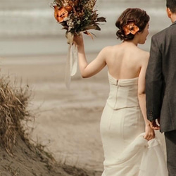 ［wedding］ウェディングブーケ オーダーメイドブーケ ドライフラワーブーケ 造花ブーケ 結婚式 前撮りブーケ 11枚目の画像
