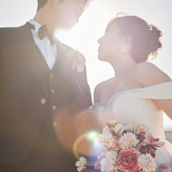 ［wedding］ウェディングブーケ オーダーメイドブーケ ドライフラワーブーケ 造花ブーケ 結婚式 前撮りブーケ 3枚目の画像