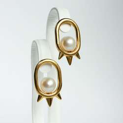 【受注制作】STUDS PIERCED EARRINGS スタッドピアス 【No.1】 1枚目の画像