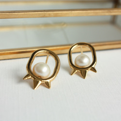 【受注制作】STUDS PIERCED EARRINGS スタッドピアス 【No.1】 7枚目の画像