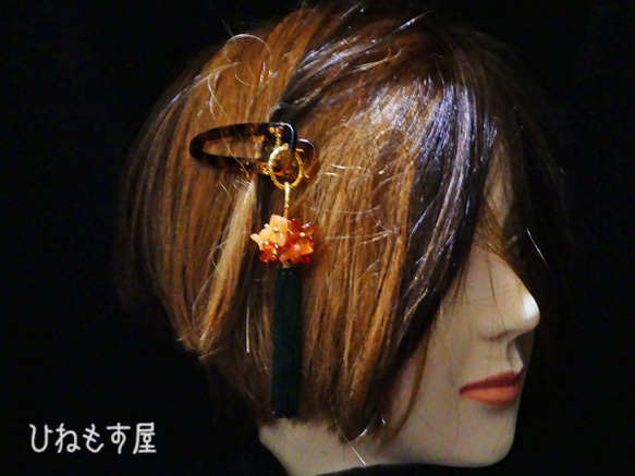 金木犀（きんもくせい）のヘアクリップ　A 2枚目の画像