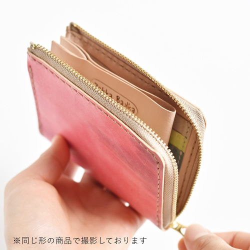 革の手染め財布 「星空（L字ファスナーミニ財布）」 その他ミニ財布