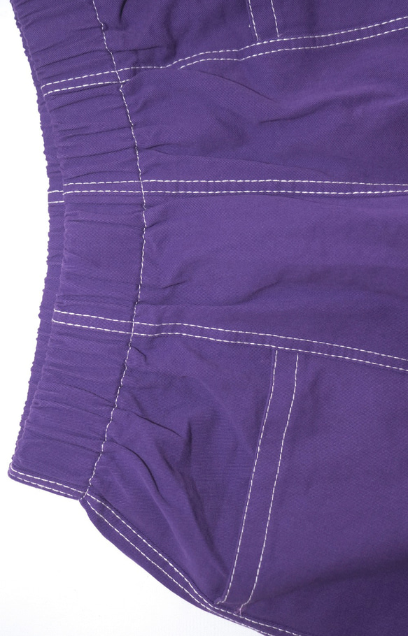 White Stitch A-Line Short Pants (purple) ショートパンツ パープル ストリート 7枚目の画像