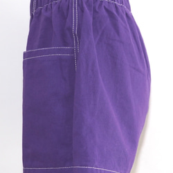 White Stitch A-Line Short Pants (purple) ショートパンツ パープル ストリート 8枚目の画像