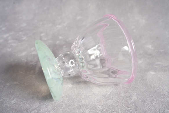 ≪新作≫きらめきカップ/ミントグリーン×ピンク 5枚目の画像