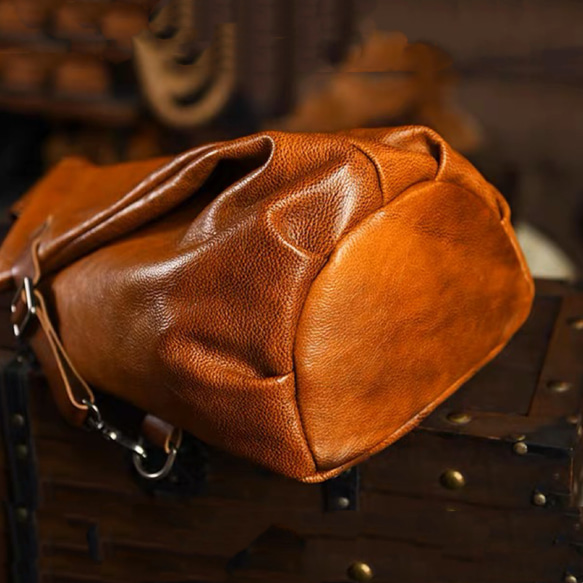 早割5%OFF ボディバッグ チェストバッグ 本革 ヴィンテージ 大容量 斜めがけかばん メンズカジュアル 5枚目の画像