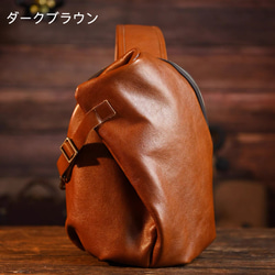 早割5%OFF ボディバッグ チェストバッグ 本革 ヴィンテージ 大容量 斜めがけかばん メンズカジュアル 1枚目の画像