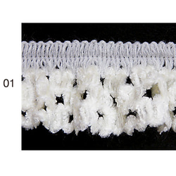 【フランス製】ストレッチフリル bel-620：1m カラー選択 2枚目の画像