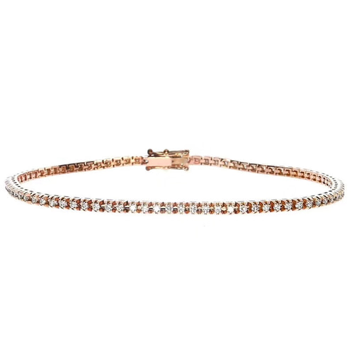 【newデザイン】1カラット  モアサナイト　ブレスレット　K18YG newデザイン】1カラット モアサナイトブレスレットK18YG