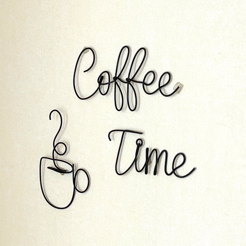 Coffee Time ワイヤーアート 立体・オブジェ atelier aco 通販