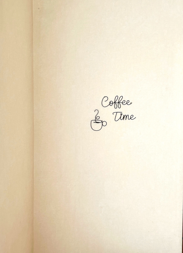 《新作》Coffee Time ワイヤーアート 5枚目の画像