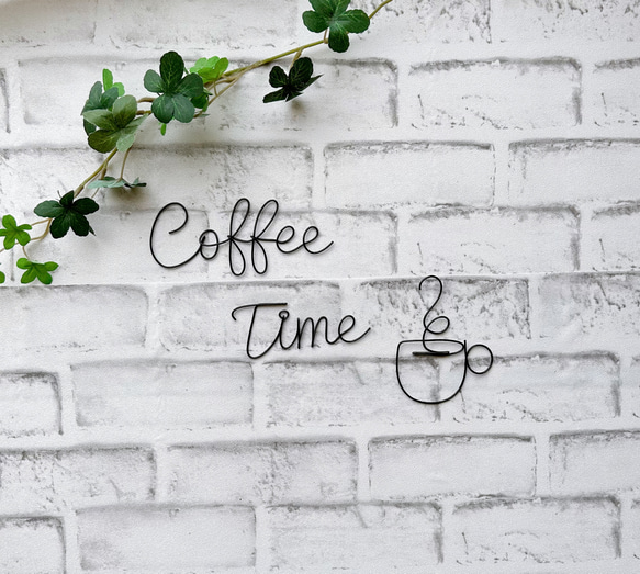 Coffee Time ワイヤーアート 立体・オブジェ atelier aco 通販