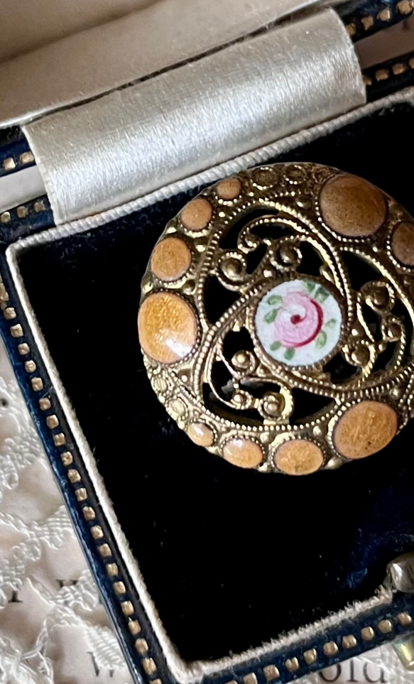 英国で出会った♪ アンティーク ヴィクトリアン フィリグリー＆薔薇の  