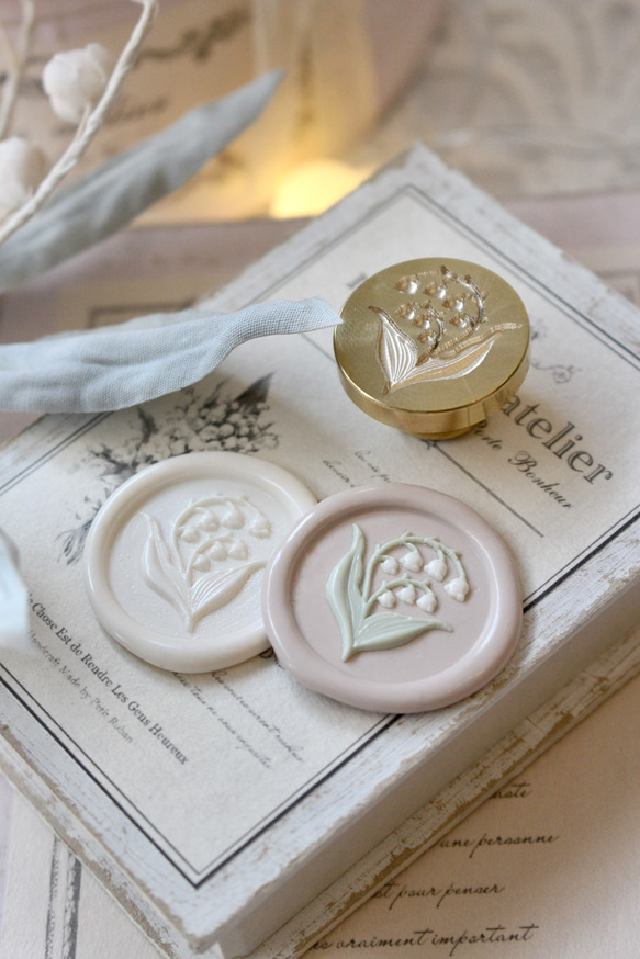 Wax seal stamp │ 鈴蘭 / Muguet │ シーリングスタンプ【25mm