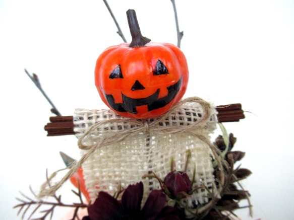 ハロウィンかぼちゃ器飾り　小23-6 3枚目の画像