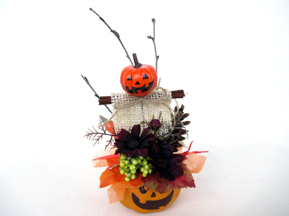 ハロウィンかぼちゃ器飾り　小23-6 1枚目の画像