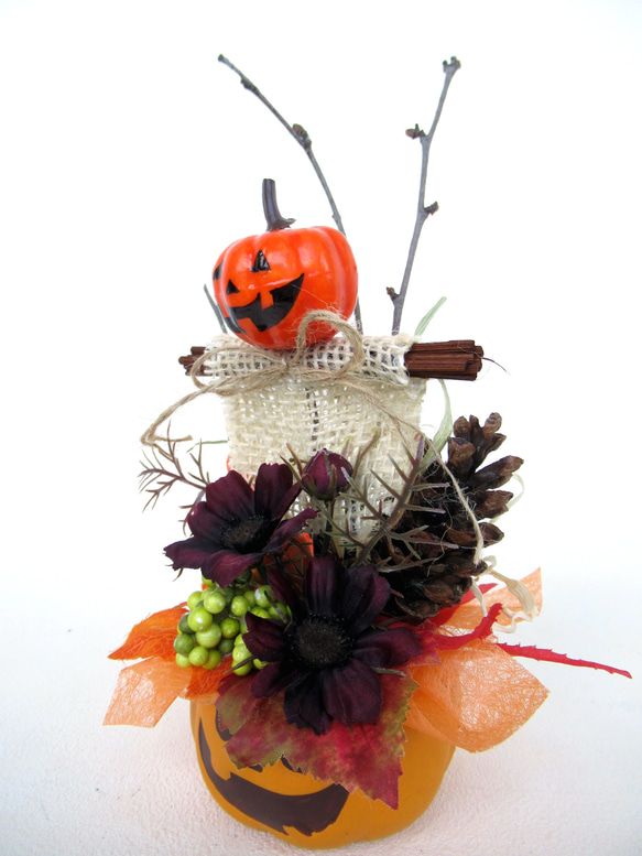 ハロウィンかぼちゃ器飾り　小23-6 6枚目の画像