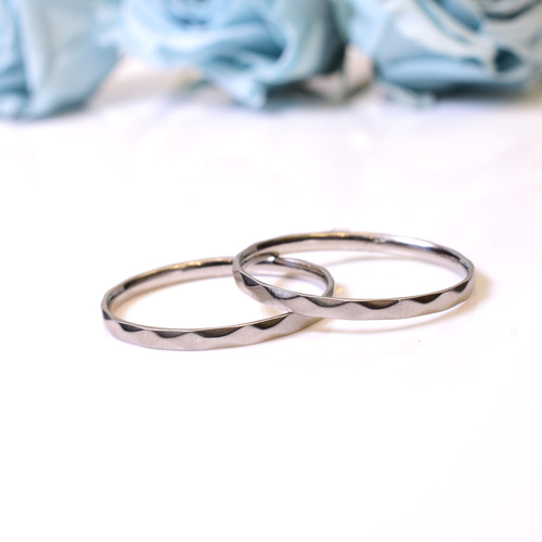 ケースつき・ダイヤカット・純白のシルクマットペアリング】結婚