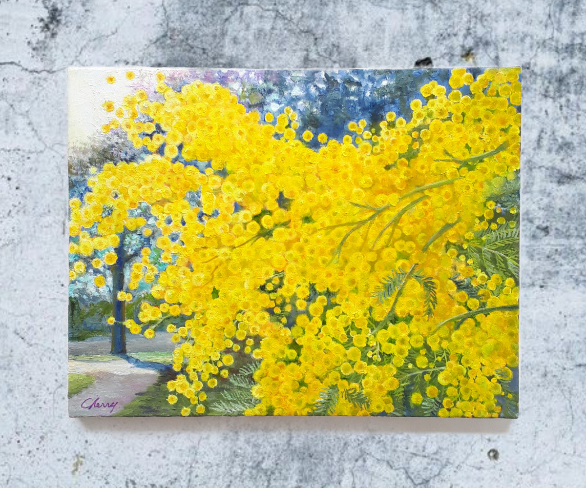 素敵な花の絵画